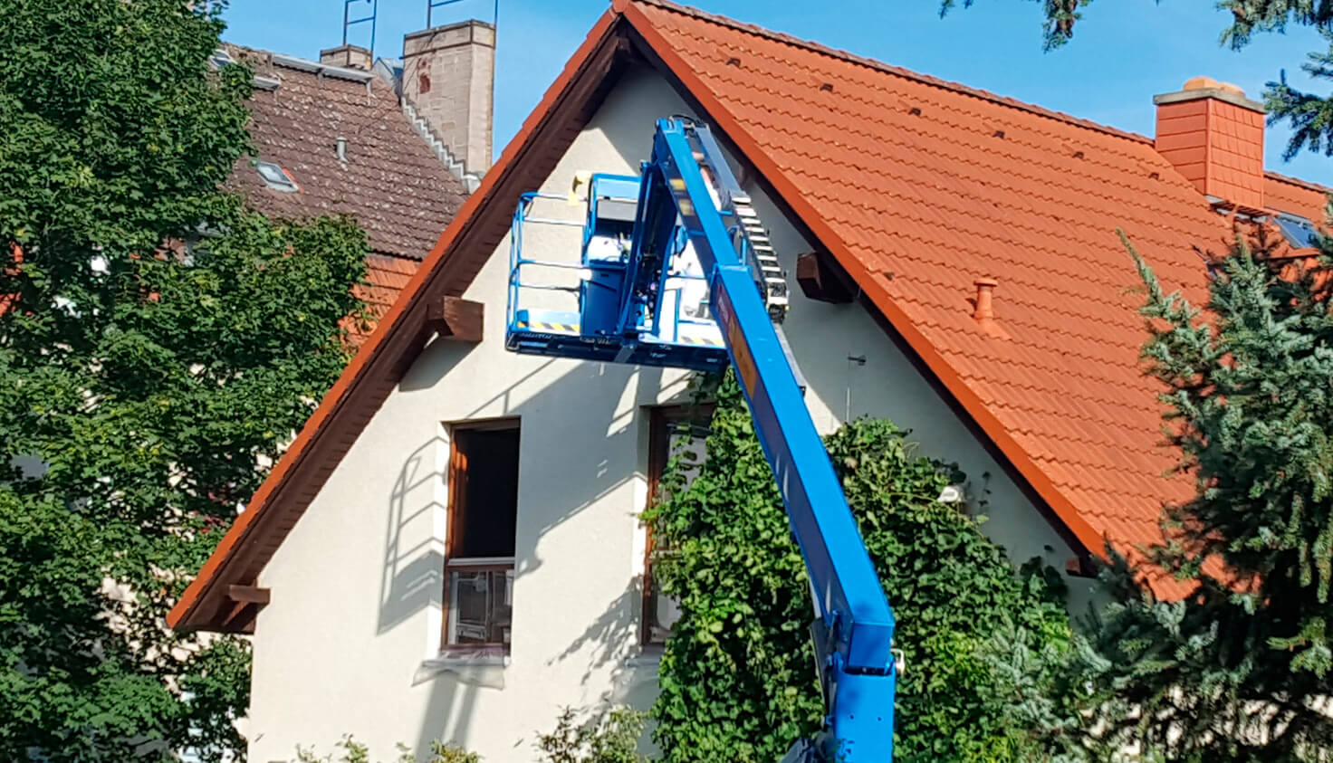 Löwe Dachkastenbeschichtung - Referenz Malerbetrieb Kluge Berlin