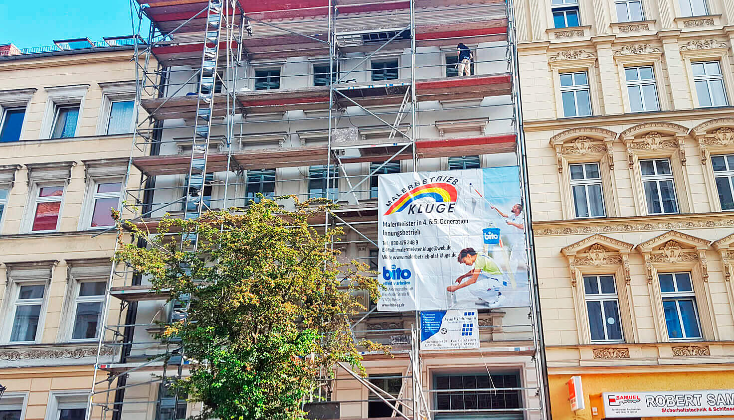 Malerbetrieb Kluge - Referenz Gewerbekunden - Fenstersanierung in Berlin-Kreuzberg