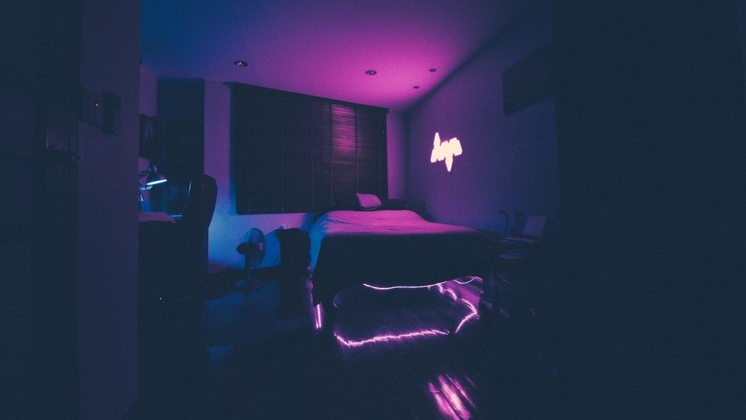 Schlafzimmer in LED Optik